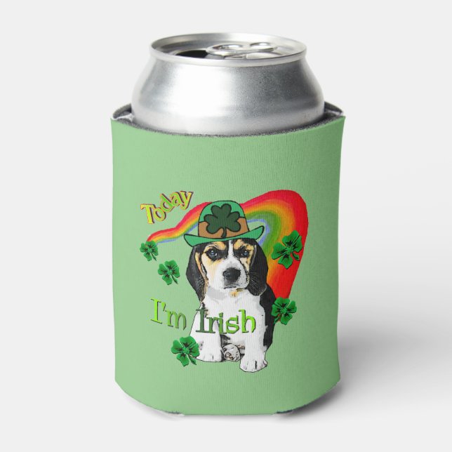 Beagle St. Patricks Day Dosenkühler (Kanne Vorderseite)