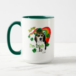 Beagle St Patrick's Day Tasse