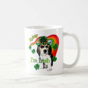 Beagle St Patrick's Day Tasse