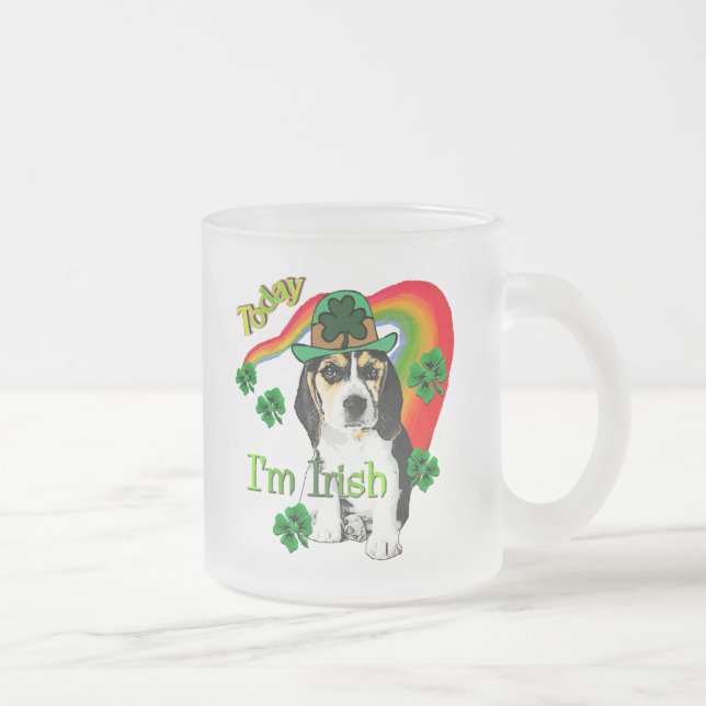 Beagle St Patrick's Day Tasse (Rechts)
