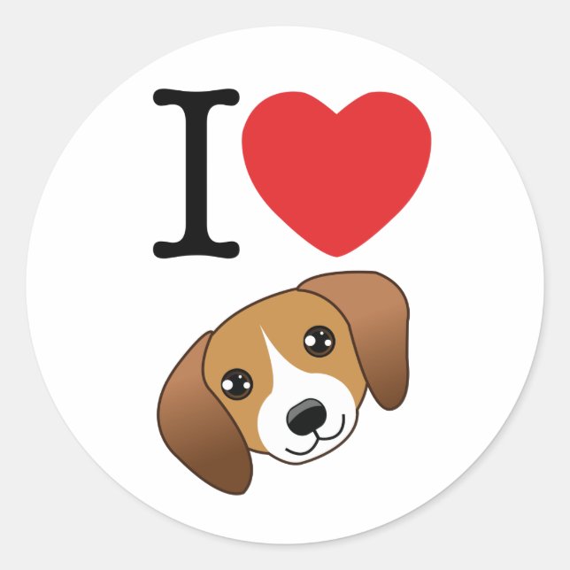 Beagle Stickers (Vorderseite)