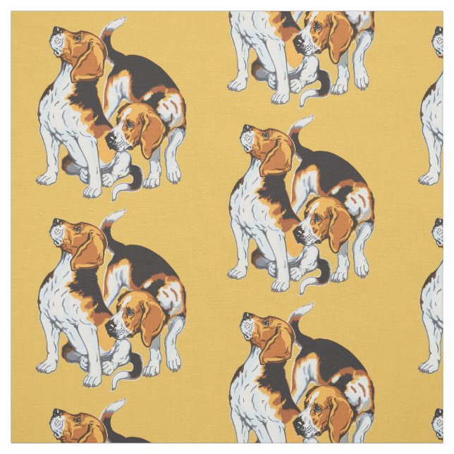 Beagle Stoff (Muster)