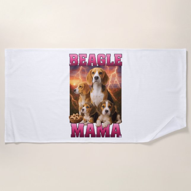 Beagle  strandtuch (Vorderseite)