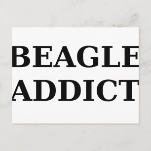 Beagle-Süchtig Postkarte