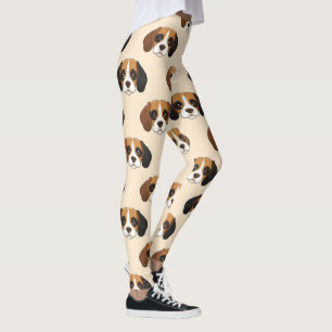 Beagle Süßer Hund Liebhaber Muster Leggings