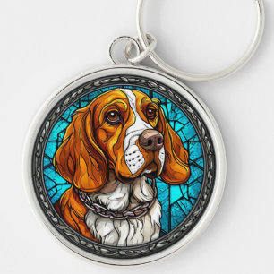 Beagle Süßes Porträt Für Hunde Liebhaber Geschenk Schlüsselanhänger