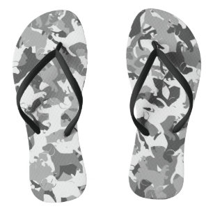 Beagle-Tarnung Flip Flops