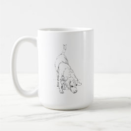 Beagle-Tasse – handgezeichnete Tinte-Hund-Kaffeeta Kaffeetasse