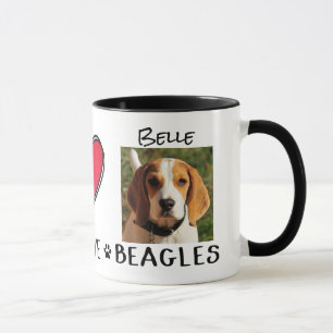 Beagle Tasse Hund liebt Tasse