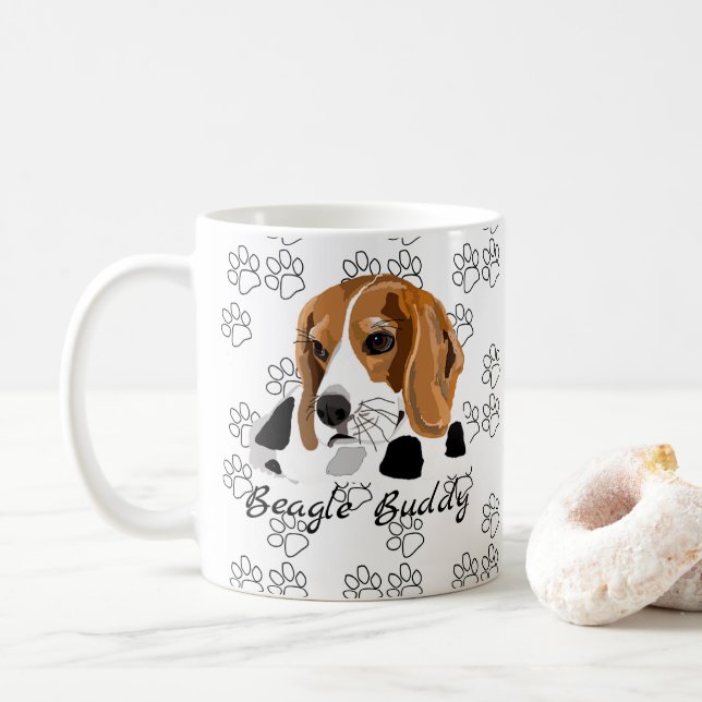 Beagle-Tasse Kaffeetasse (Mit Donut)