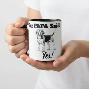 Beagle Tasse/Typografie Tasse