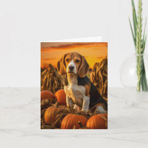 Beagle Thanksgiving Feiertagskarte