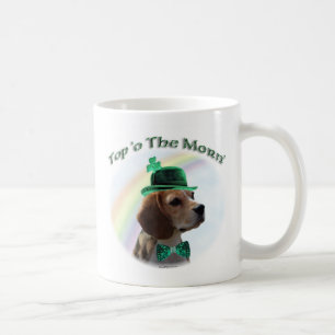Beagle Top of the Morn'; Beagle St. Patrick's Day Tasse