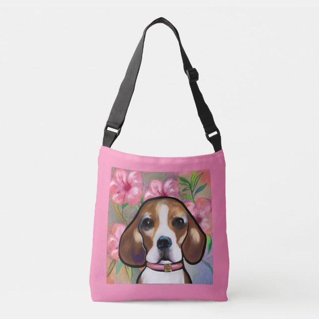 Beagle Tragetaschen Mit Langen Trägern (Vorderseite)