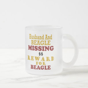 Beagle-u. Ehemann-vermisste Belohnung für Beagle Mattglastasse