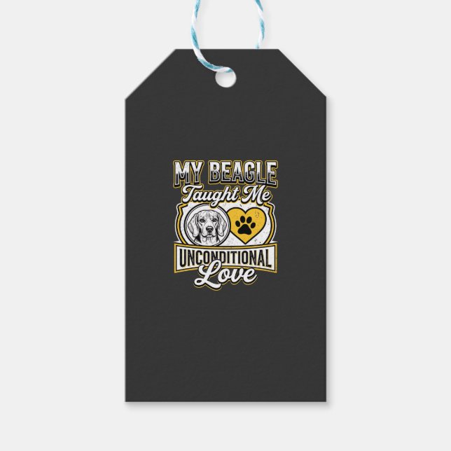 Beagle Unbedingte Liebe Hundebesitzer Geschenkanhänger (Vorderseite)