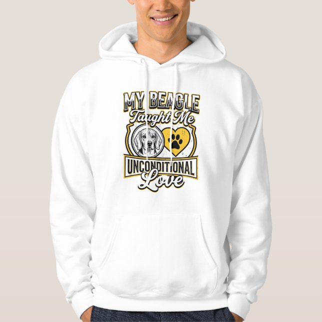 Beagle Unbedingte Liebe Hundebesitzer Hoodie (Vorderseite)