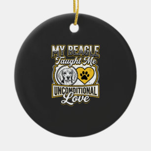 Beagle Unbedingte Liebe Hundebesitzer Keramik Ornament