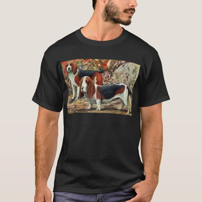 Beagle-und Dachshund-Jagdhund T-Shirt (Vorderseite)