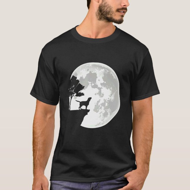 Beagle- und Mondkostüm T-Shirt (Vorderseite)