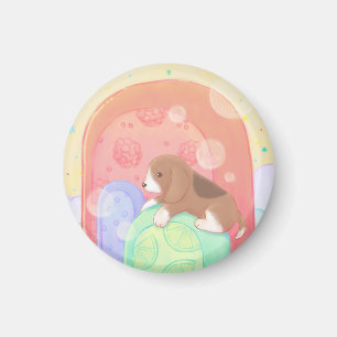 Beagle und Popsicles Magnet