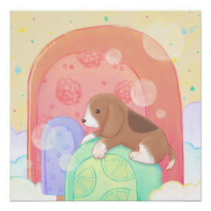 Beagle und Popsicles Poster