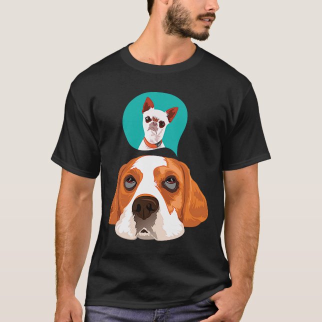 Beagle und Pug T-Shirt (Vorderseite)