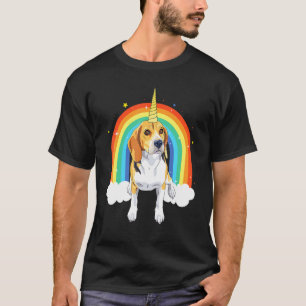 Beagle Unicorn Sonnen Niedlicher Beagle Unicorn Re T-Shirt