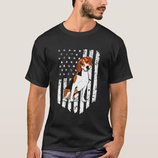Beagle Usa T-Shirt (Vorderseite)