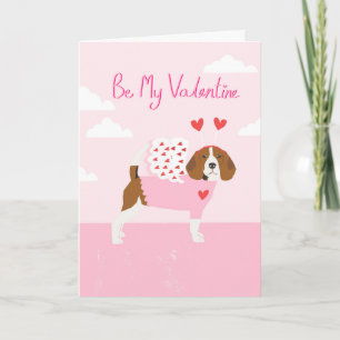 Beagle Valentinstag Liebe Feiertagskarte