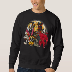Beagle Vampire Mummy Evil Hexenkostüm Sweatshirt