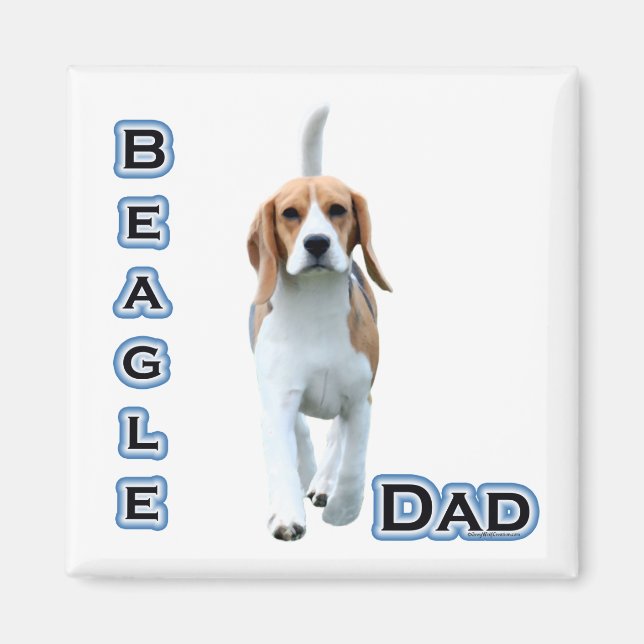 Beagle Vater 4 - Magnet (Vorne)