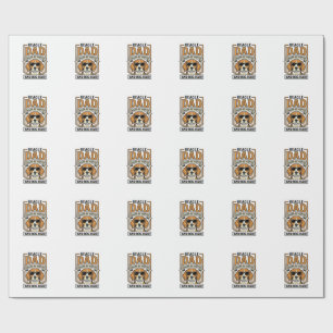 Beagle-Vater, angetrieben von Kaffee und Hundehaar Geschenkpapier