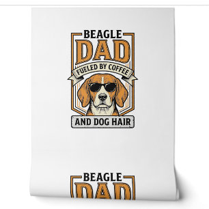 Beagle-Vater, angetrieben von Kaffee und Hundehaar Tapete