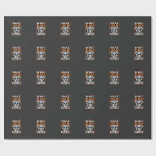 Beagle-Vater angetrieben von Kaffee und Hundehaare Geschenkpapier