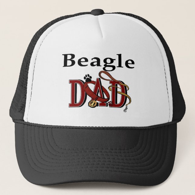 Beagle Vater Bekleidungsgeschenke Truckerkappe (Vorderseite)