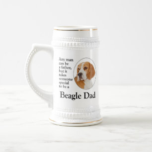 Beagle Vater Bierglas