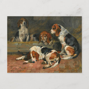 Beagle - Väter des Packs von John Emms Postkarte