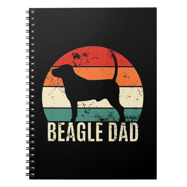 Beagle Vater Notizblock (Vorderseite)