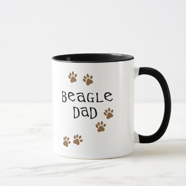 Beagle-Vater Tasse (Rechts)