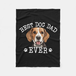 Beagle Vater Vathers Day Vintag Ever Dog Lover Fleecedecke