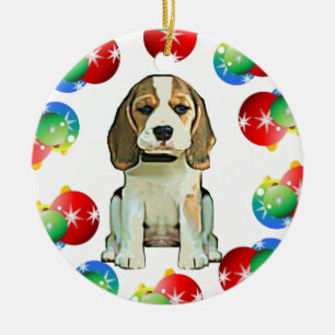 Beagle-Verzierung Keramikornament