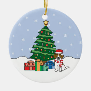 Beagle-Verzierung Keramikornament