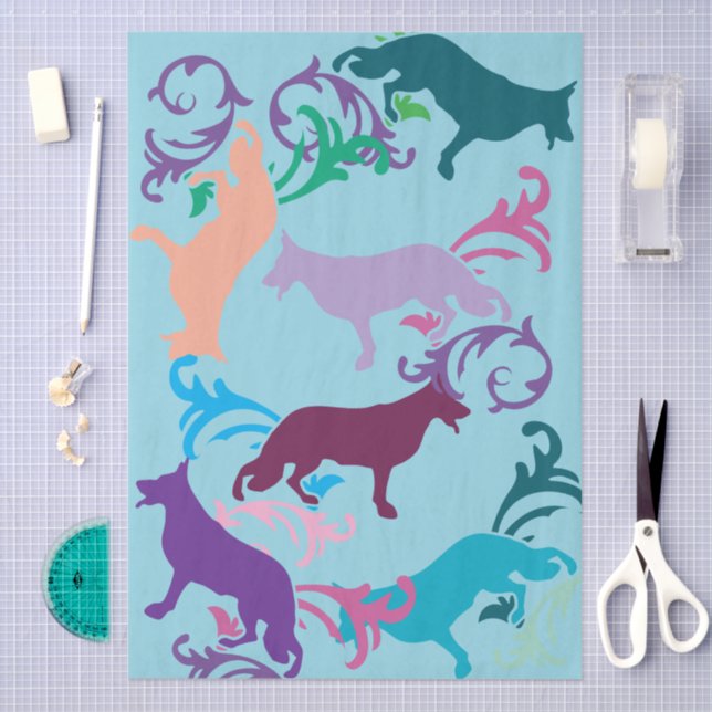 Beagle Viel Glück  Seidenpapier (Handwerk)