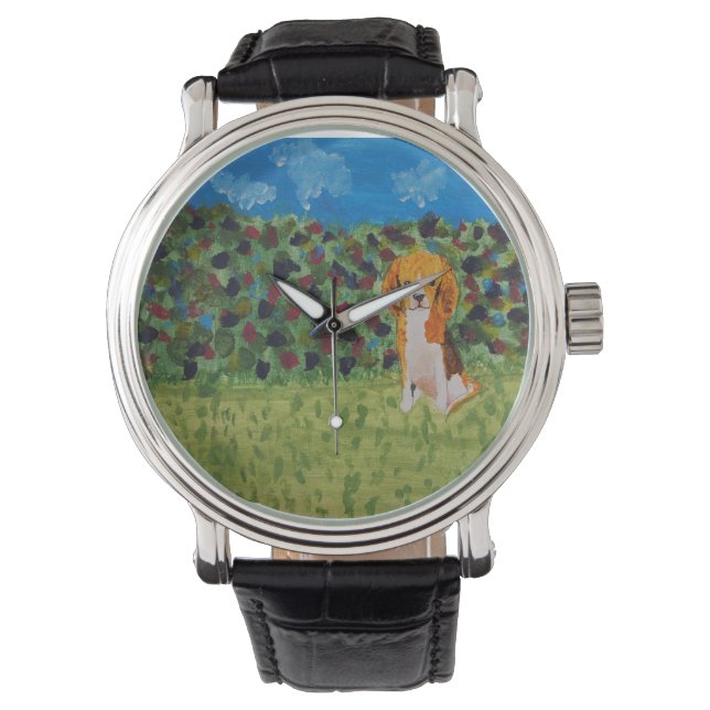 Beagle Watch Armbanduhr (Vorderseite)