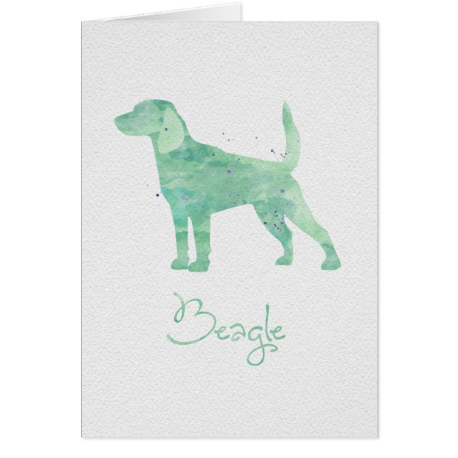 Beagle Watercolor-Design (Vorne)