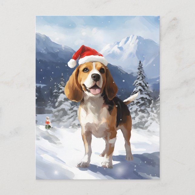 Beagle Weihnachten (Vorderseite)