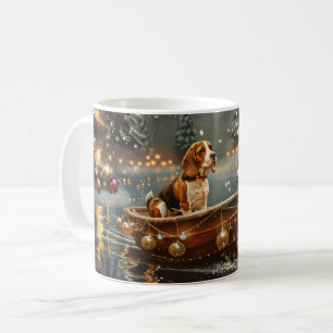 Beagle Weihnachten Feierliche Reise Kaffeetasse