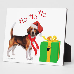 Beagle Weihnachten Fotoplatte