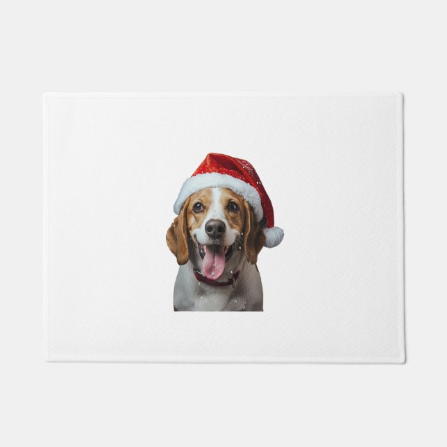 Beagle Weihnachten Fußmatte (Vorderseite)